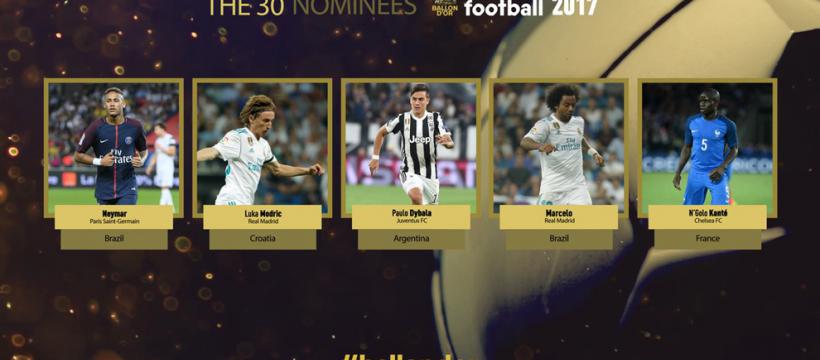 Balón de Oro: los cinco primeros nominados